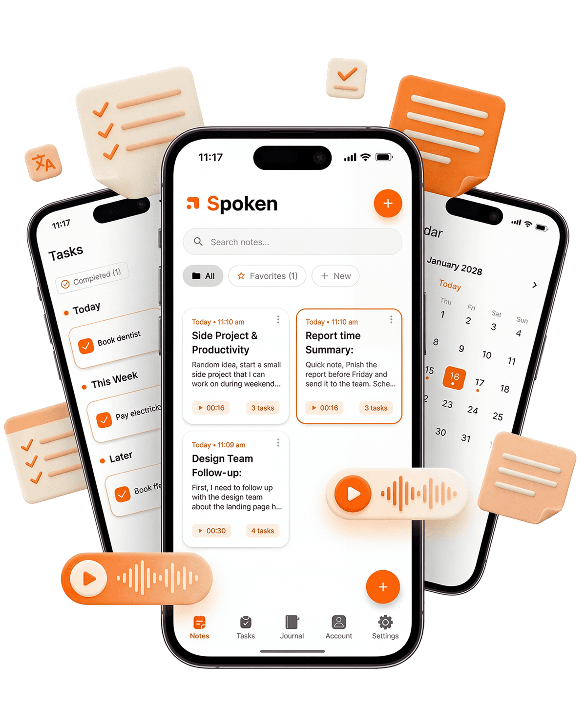 Spoken app on mobile devices